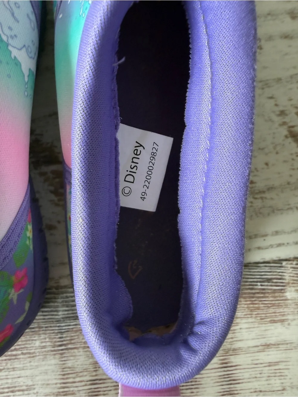 DISNEY Princess Ariel Swim SHOES Water SHOES Sz 11/12